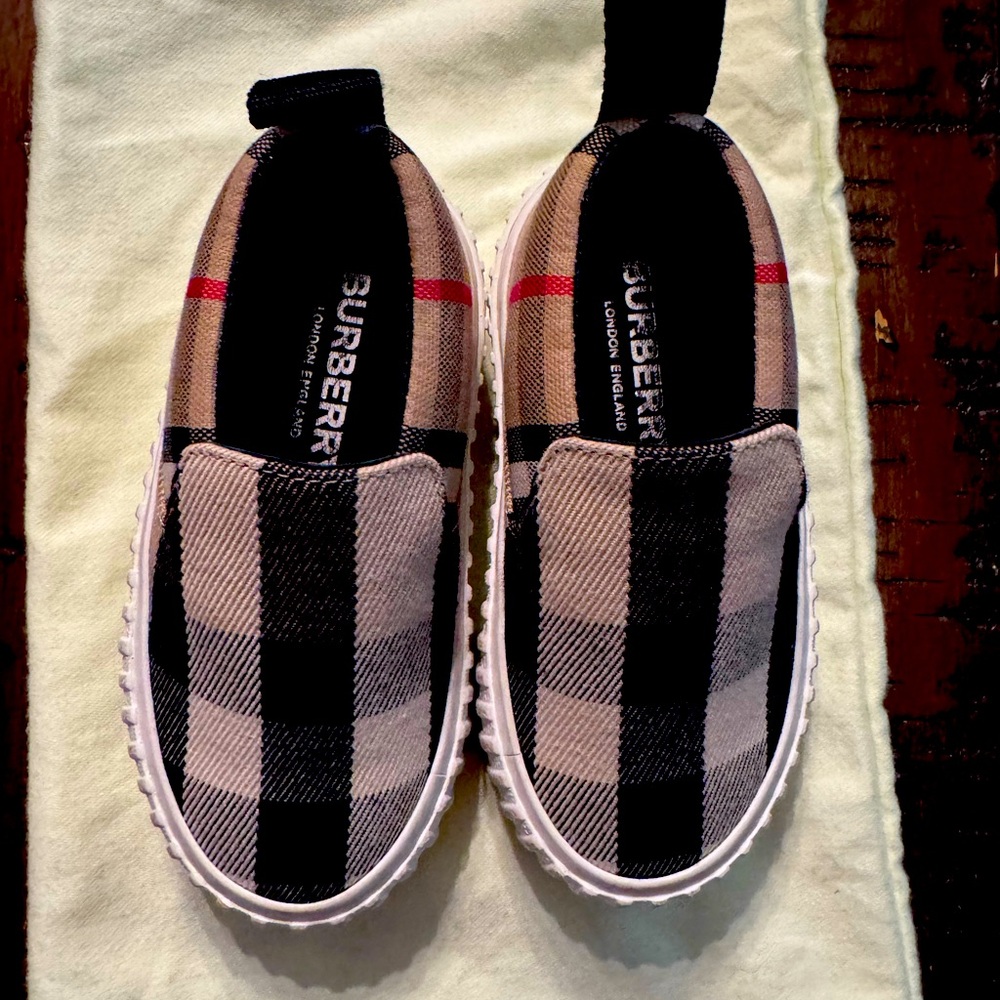 Authentic Burberry toddler shoes